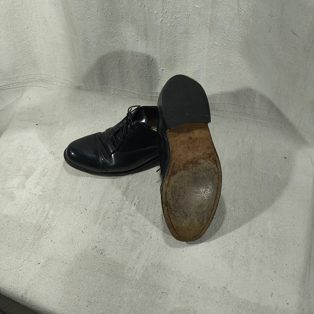 Bostonian Men's Size 7.5 Classic Black Lace Up Oxford Shoes